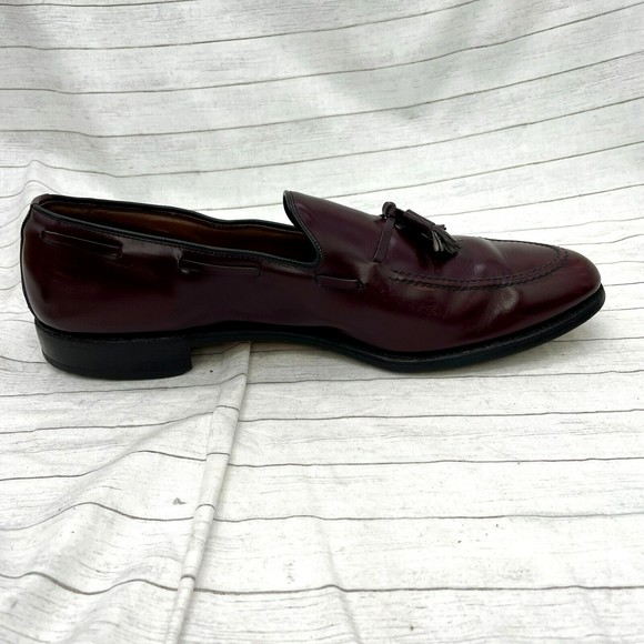 Allen Edmonds Grayson 8297 Men’s Tassel Burgundy Leather Loafer Shoes Size 14B main image 11